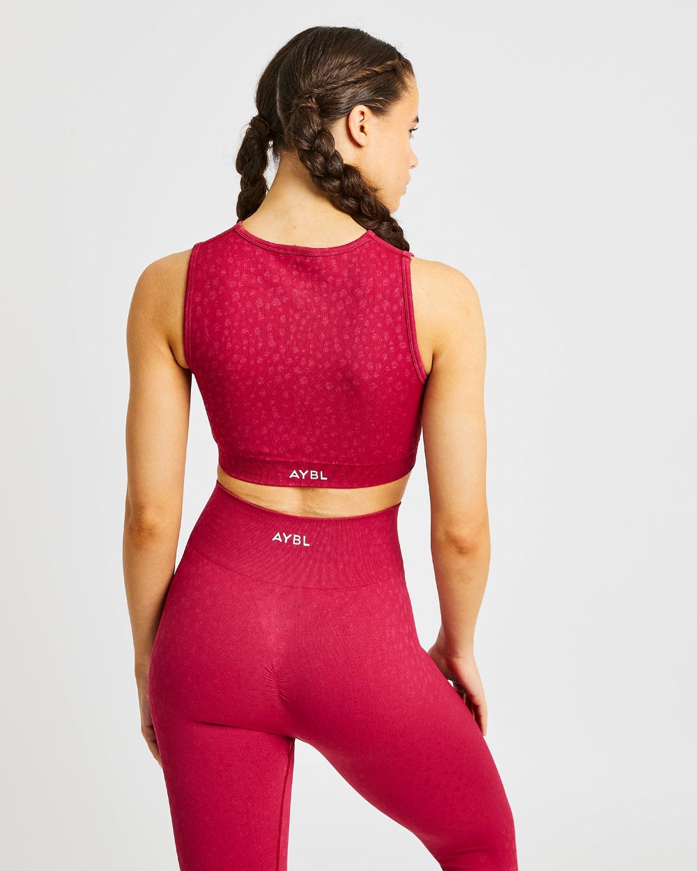 AYBL Evolve Speckle Seamless Crop Vest Raspberry | 8031-KTIRP