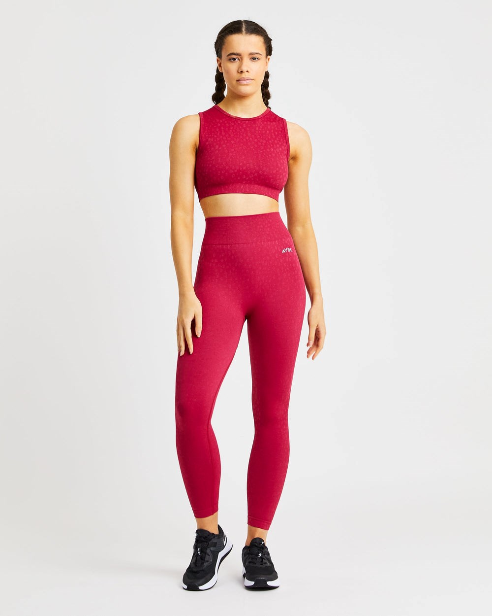 AYBL Evolve Speckle Seamless Crop Vest Raspberry | 8031-KTIRP