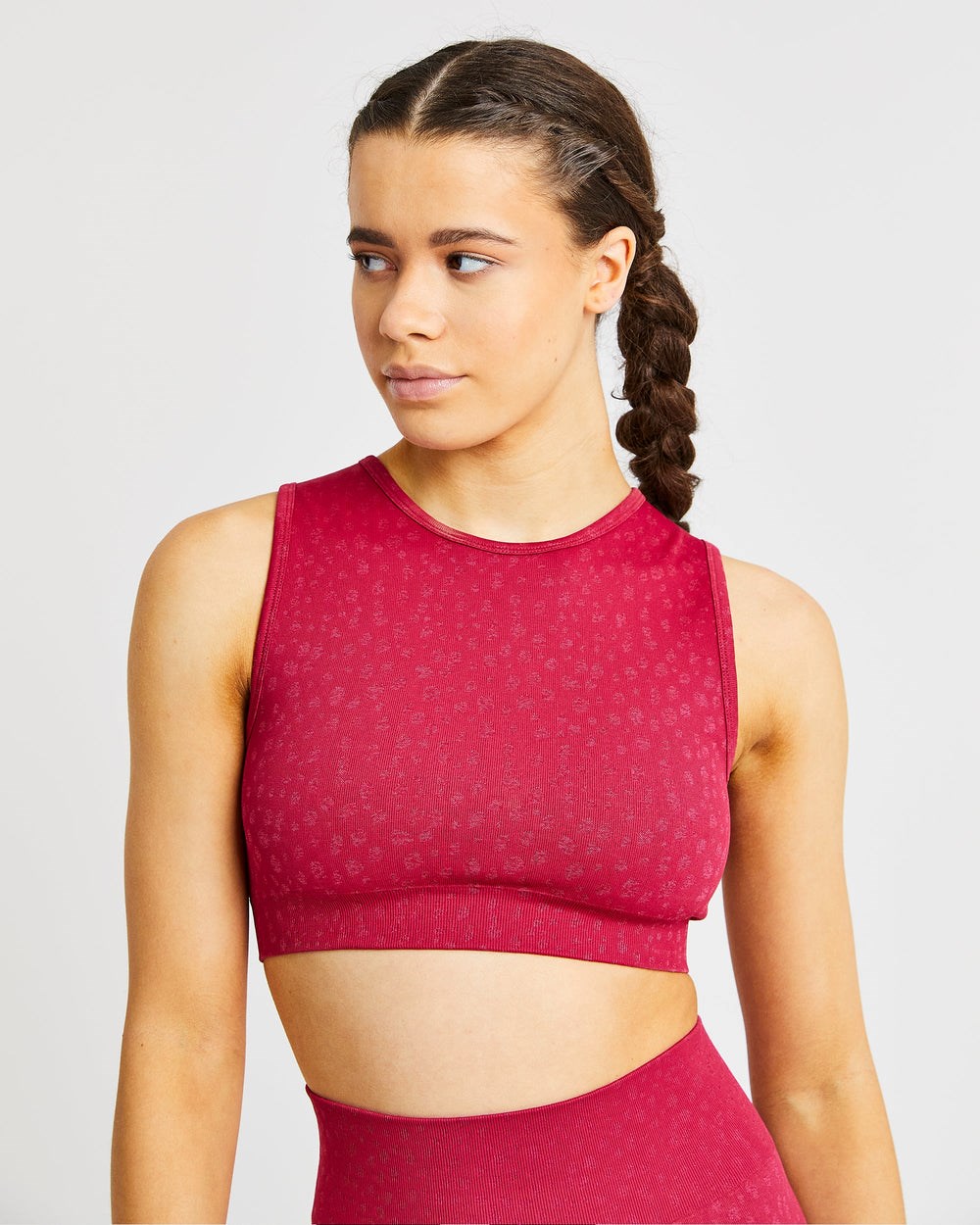 AYBL Evolve Speckle Seamless Crop Vest Raspberry | 8031-KTIRP