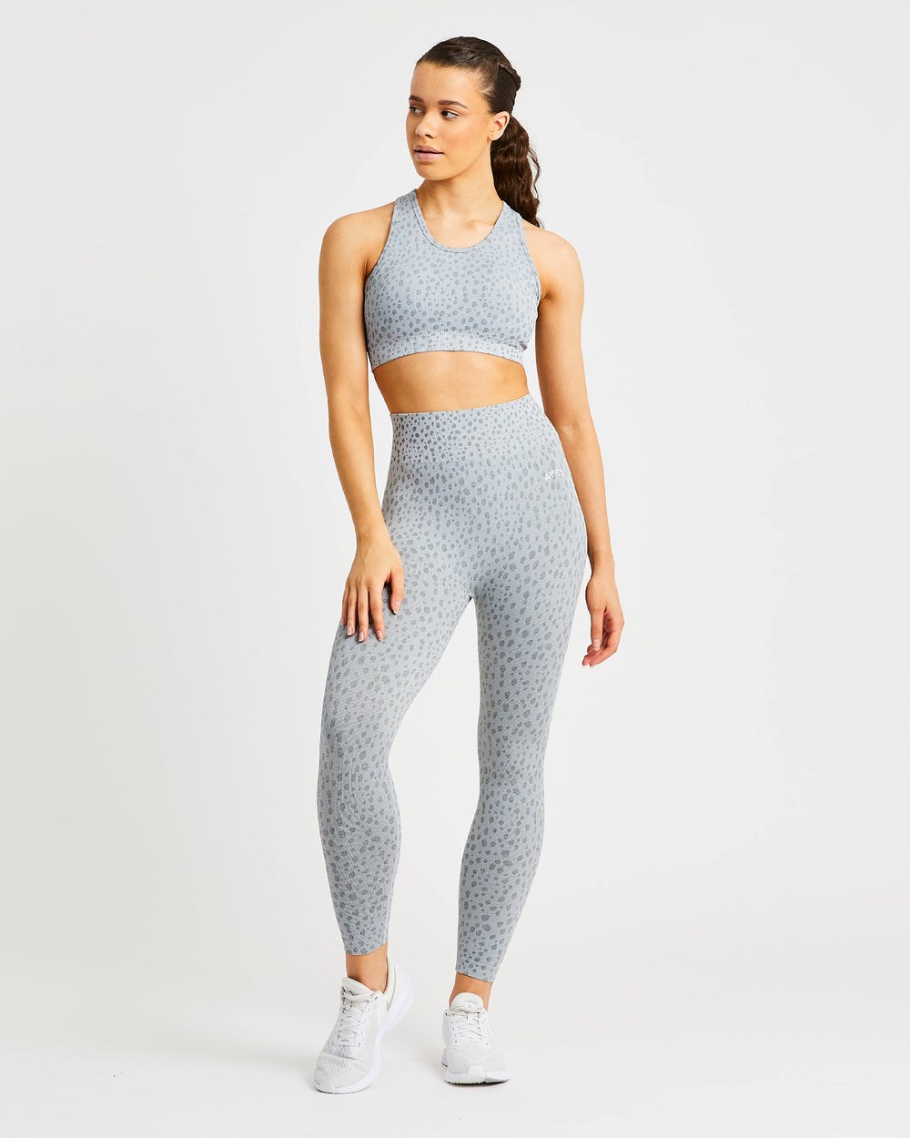 AYBL Evolve Speckle Seamless Leggings Ljusgrå | 3629-QPJFV