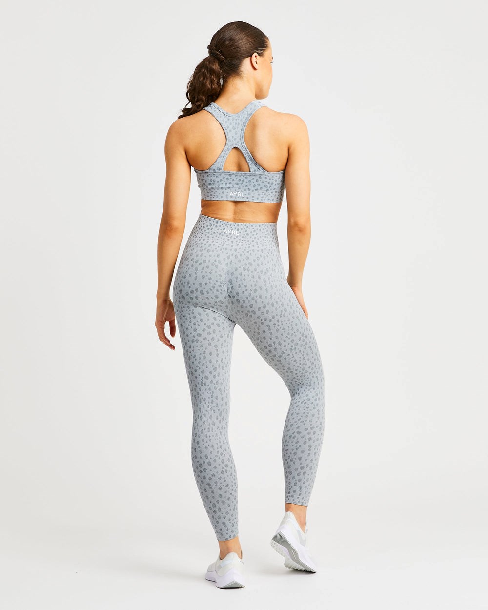 AYBL Evolve Speckle Seamless Leggings Ljusgrå | 3629-QPJFV