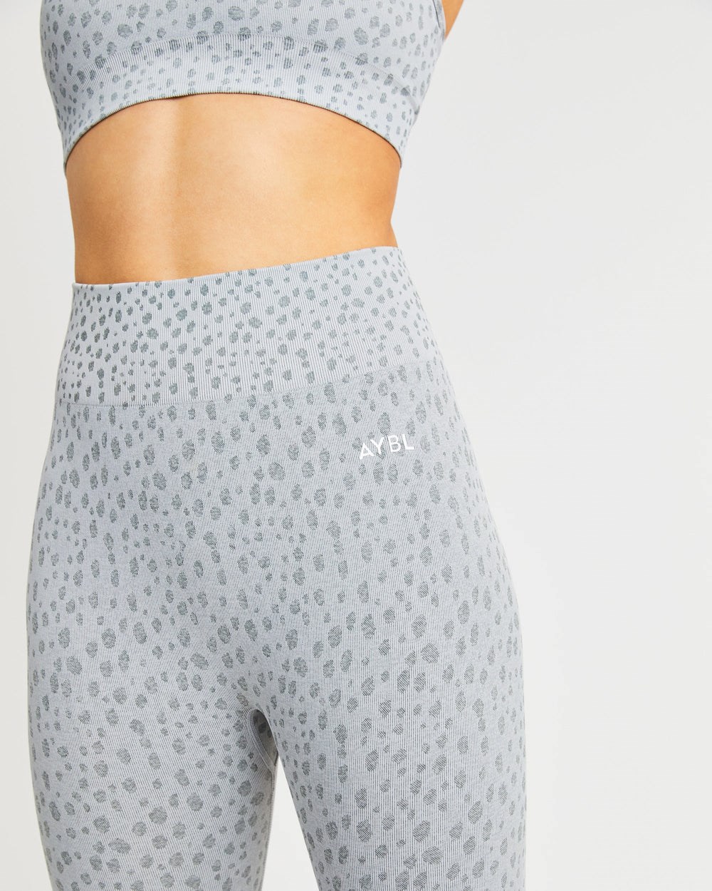 AYBL Evolve Speckle Seamless Leggings Ljusgrå | 3629-QPJFV