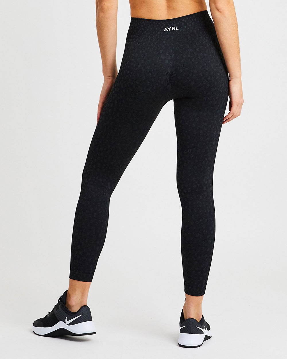 AYBL Evolve Speckle Seamless Leggings Svarta | 5840-PTJIR