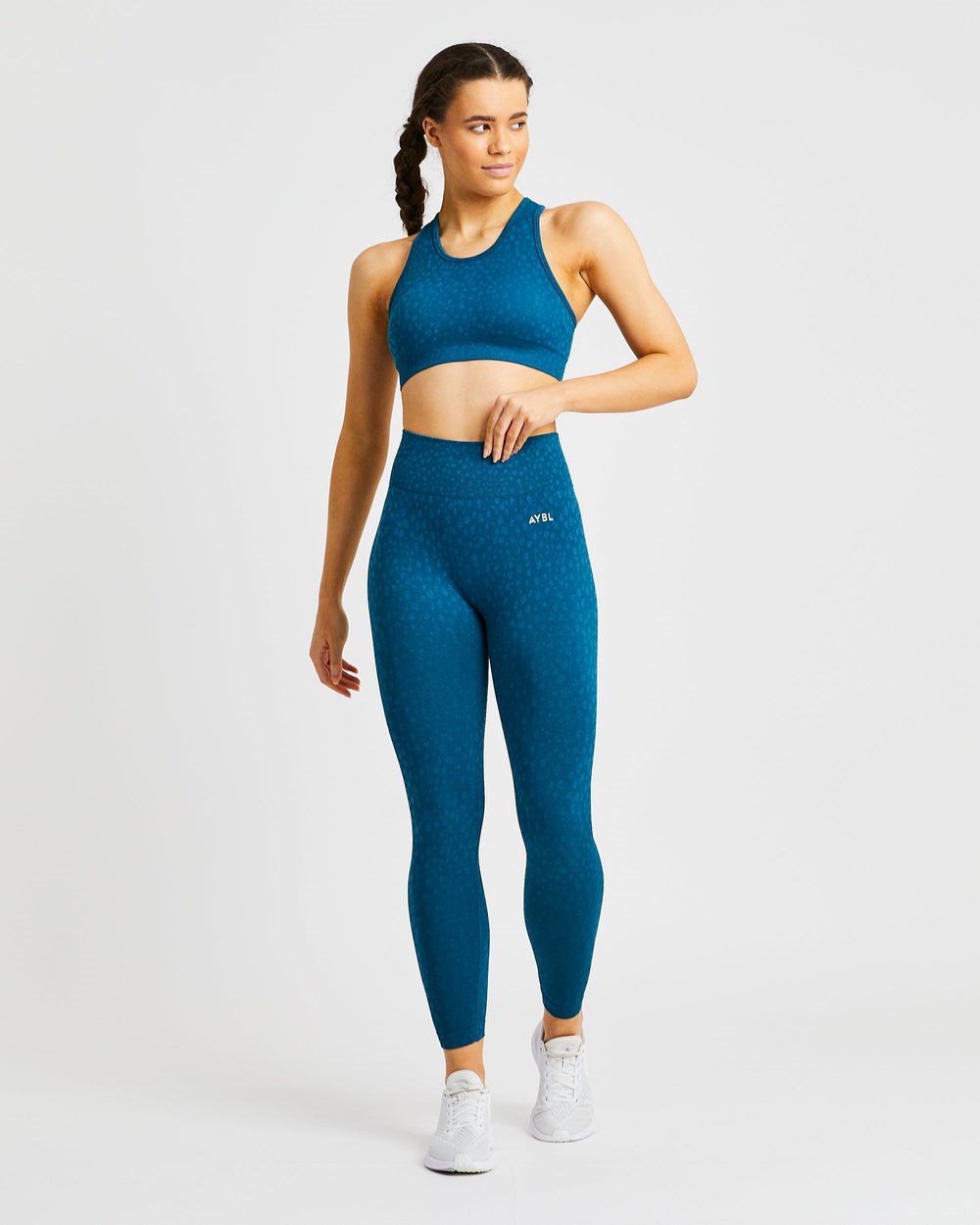 AYBL Evolve Speckle Seamless Leggings Teal | 4607-NDWUY