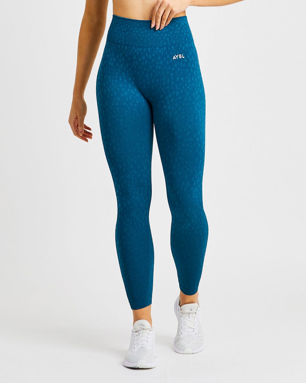 AYBL Evolve Speckle Seamless Leggings Teal | 4607-NDWUY