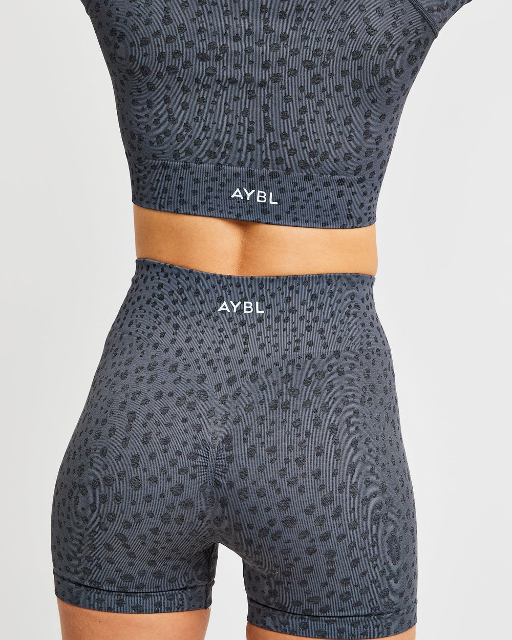 AYBL Evolve Speckle Seamless Shorts Charcoal | 6310-RDGHY