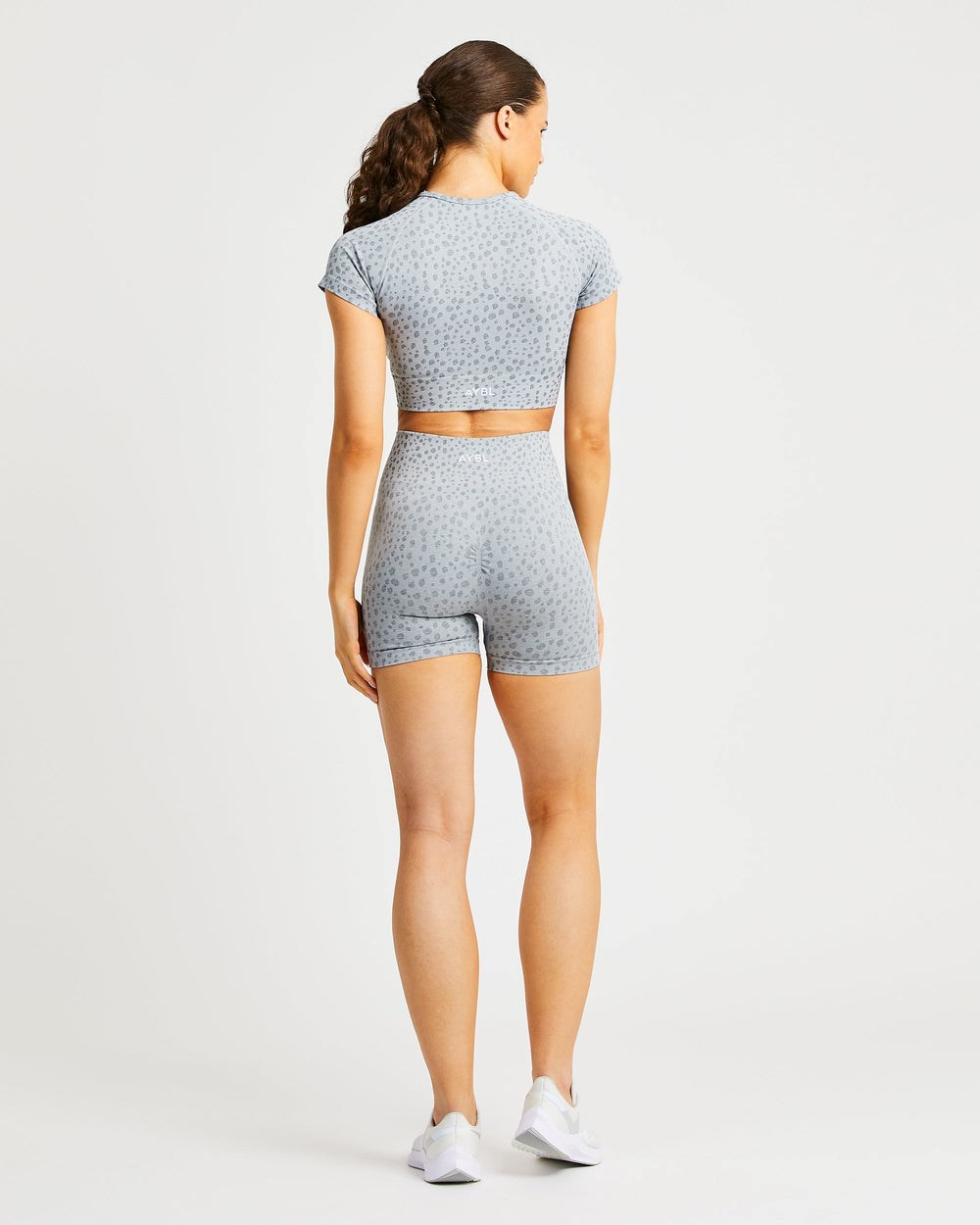 AYBL Evolve Speckle Seamless Shorts Ljusgrå | 7620-YNXWG