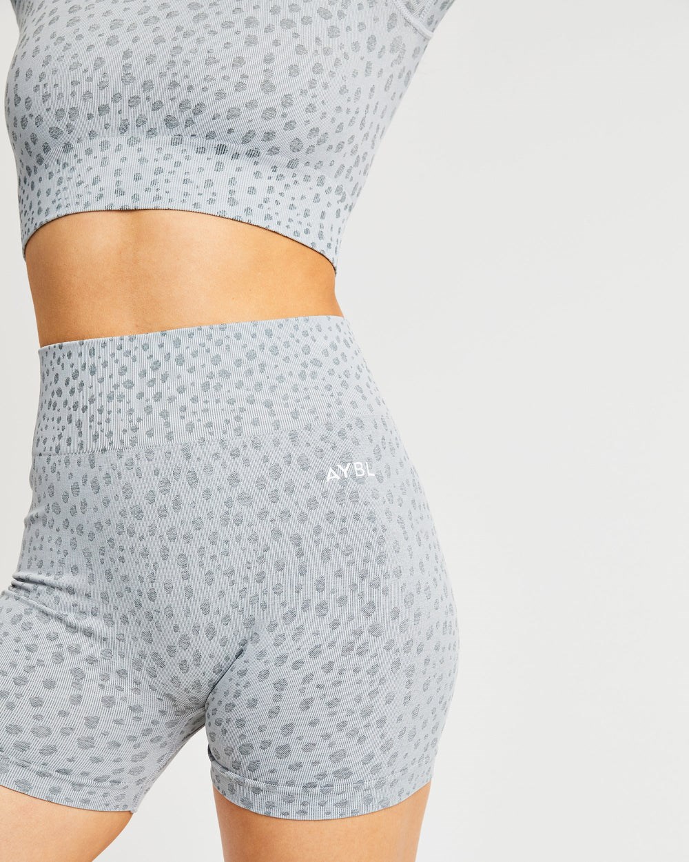 AYBL Evolve Speckle Seamless Shorts Ljusgrå | 7620-YNXWG