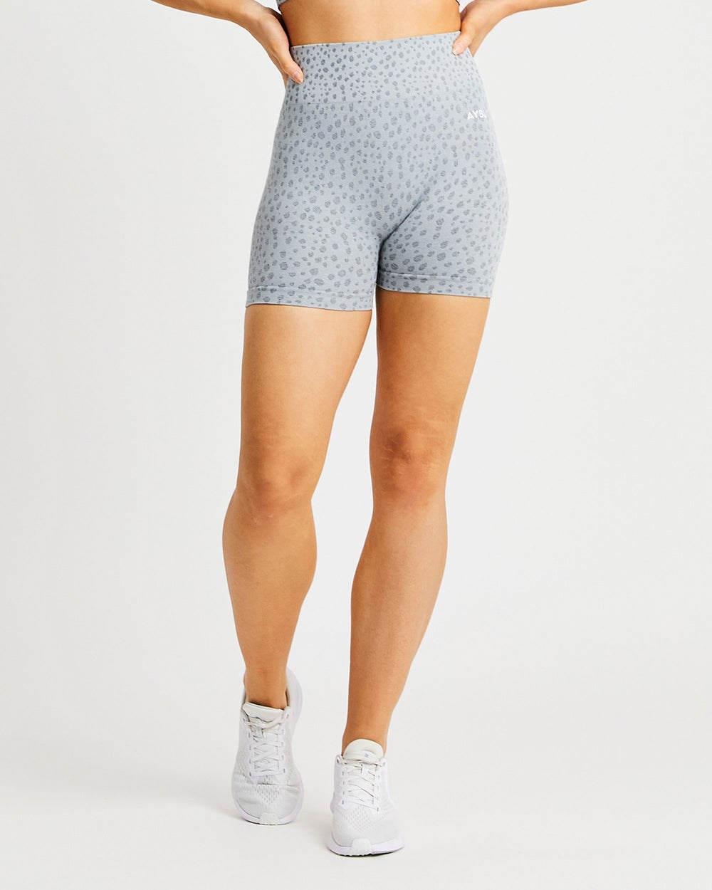 AYBL Evolve Speckle Seamless Shorts Ljusgrå | 7620-YNXWG