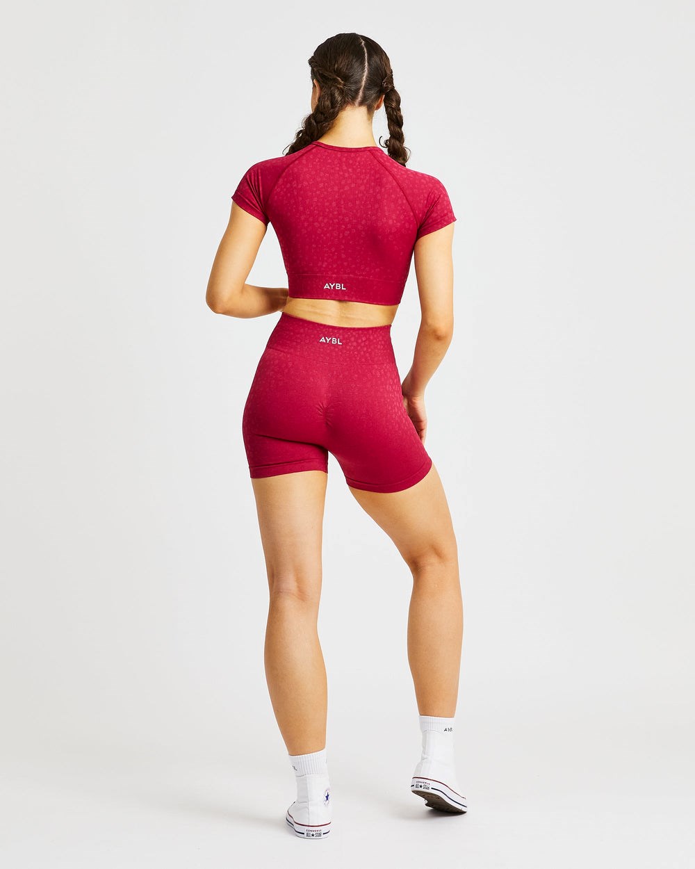 AYBL Evolve Speckle Seamless Shorts Raspberry | 6245-XKOGZ