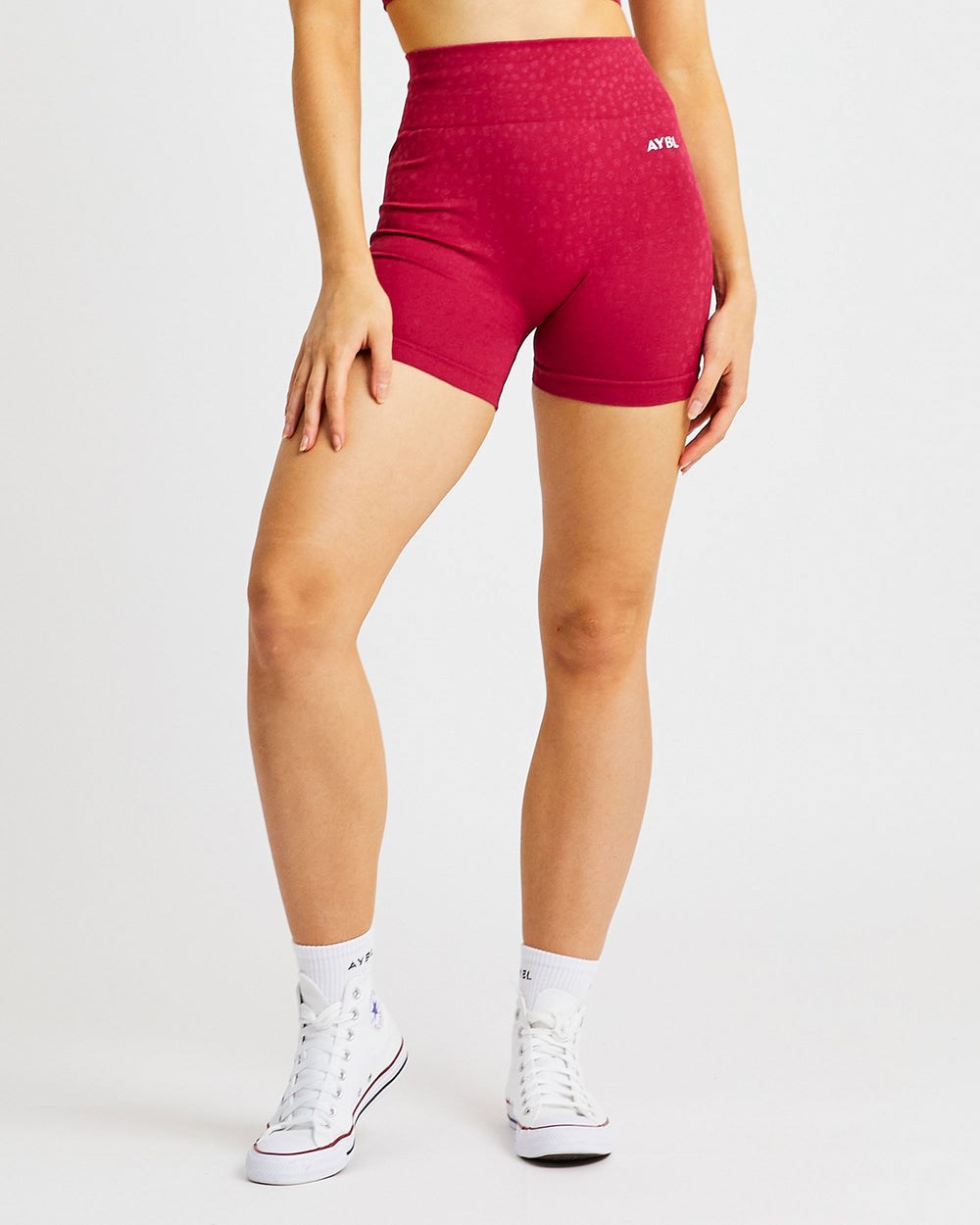 AYBL Evolve Speckle Seamless Shorts Raspberry | 6245-XKOGZ