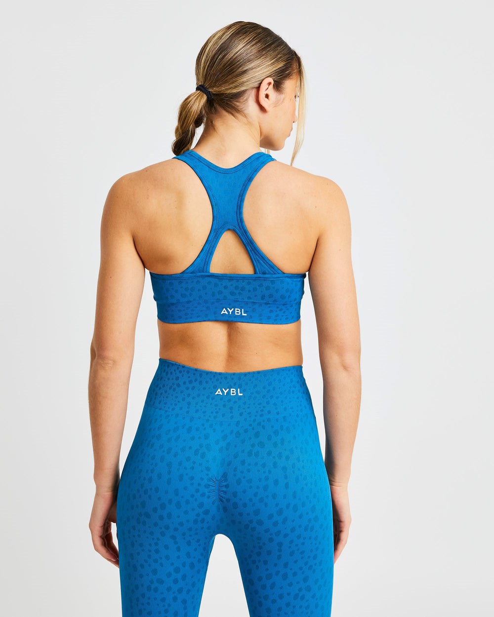 AYBL Evolve Speckle Seamless Sports Bra Blå | 2413-UTRYH