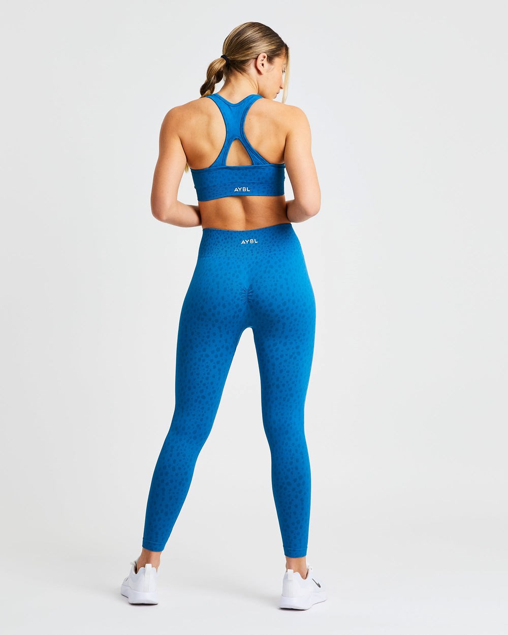 AYBL Evolve Speckle Seamless Sports Bra Blå | 2413-UTRYH