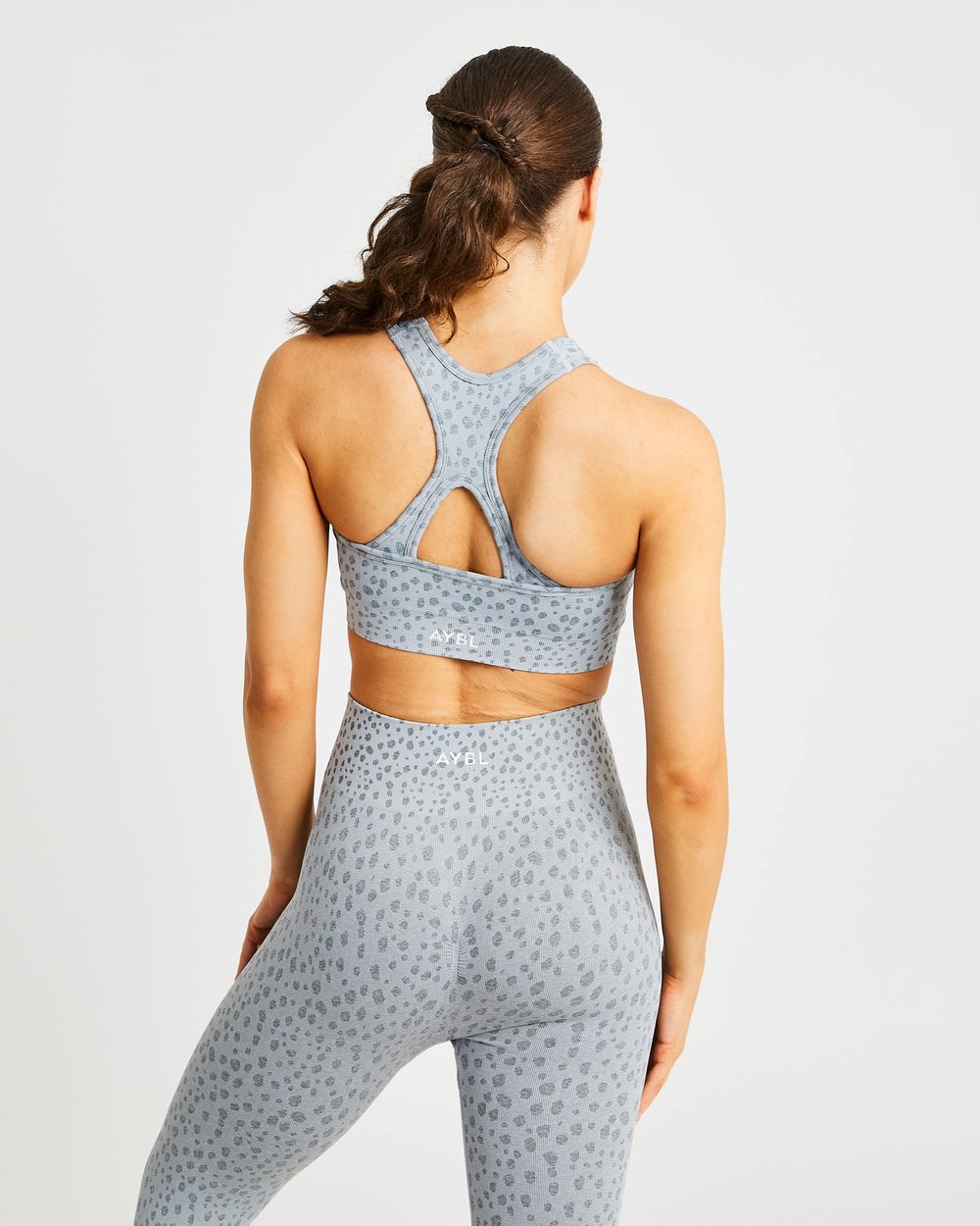 AYBL Evolve Speckle Seamless Sports Bra Ljusgrå | 7095-PHSGY