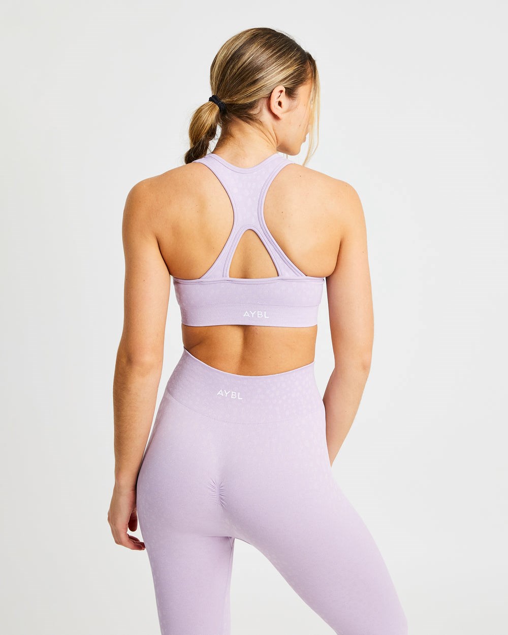 AYBL Evolve Speckle Seamless Sports Bra Lilac | 9867-ARJQT