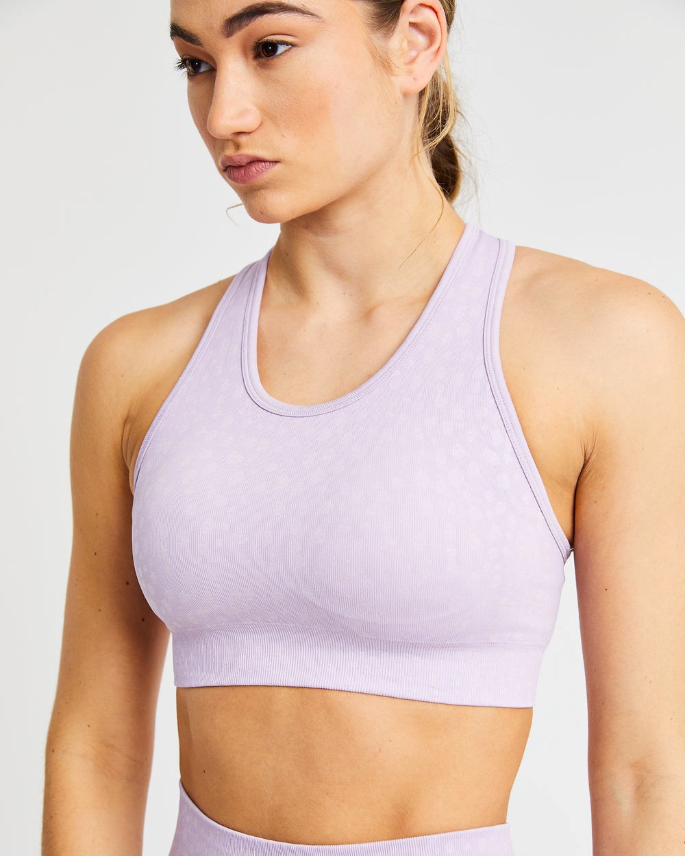 AYBL Evolve Speckle Seamless Sports Bra Lilac | 9867-ARJQT