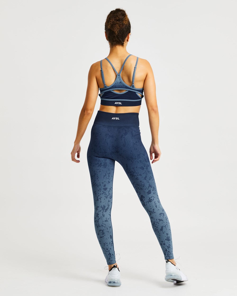 AYBL Flare Seamless Leggings Blå | 9204-HBSOU