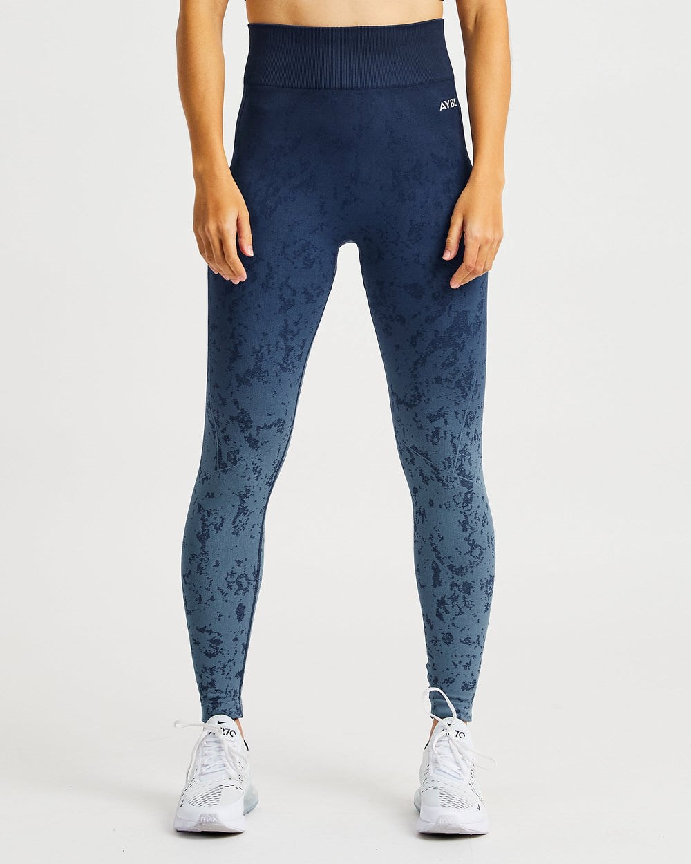 AYBL Flare Seamless Leggings Blå | 9204-HBSOU