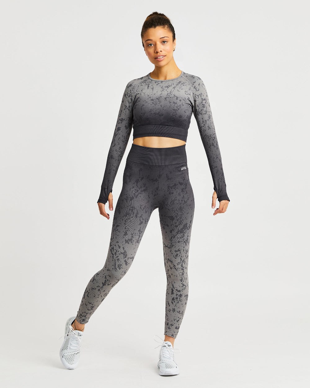 AYBL Flare Seamless Leggings Grå | 2960-MEFDO