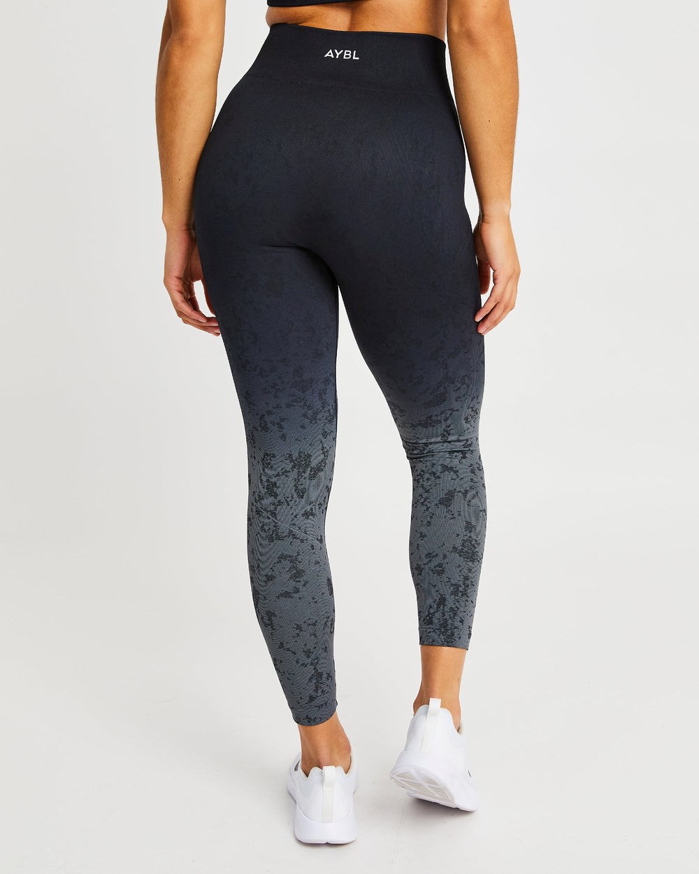 AYBL Flare Seamless Leggings Svarta | 0369-DFQRV