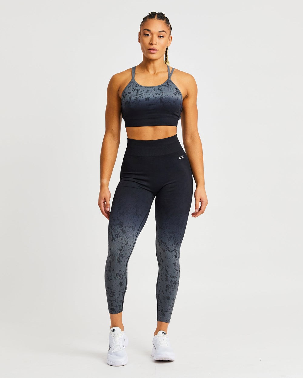 AYBL Flare Seamless Leggings Svarta | 0369-DFQRV