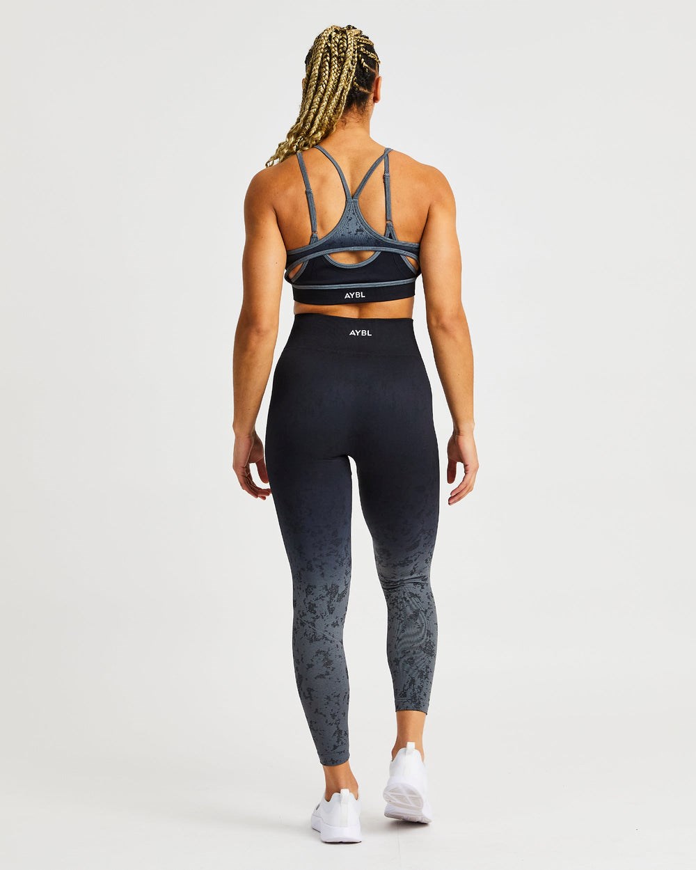 AYBL Flare Seamless Leggings Svarta | 0369-DFQRV