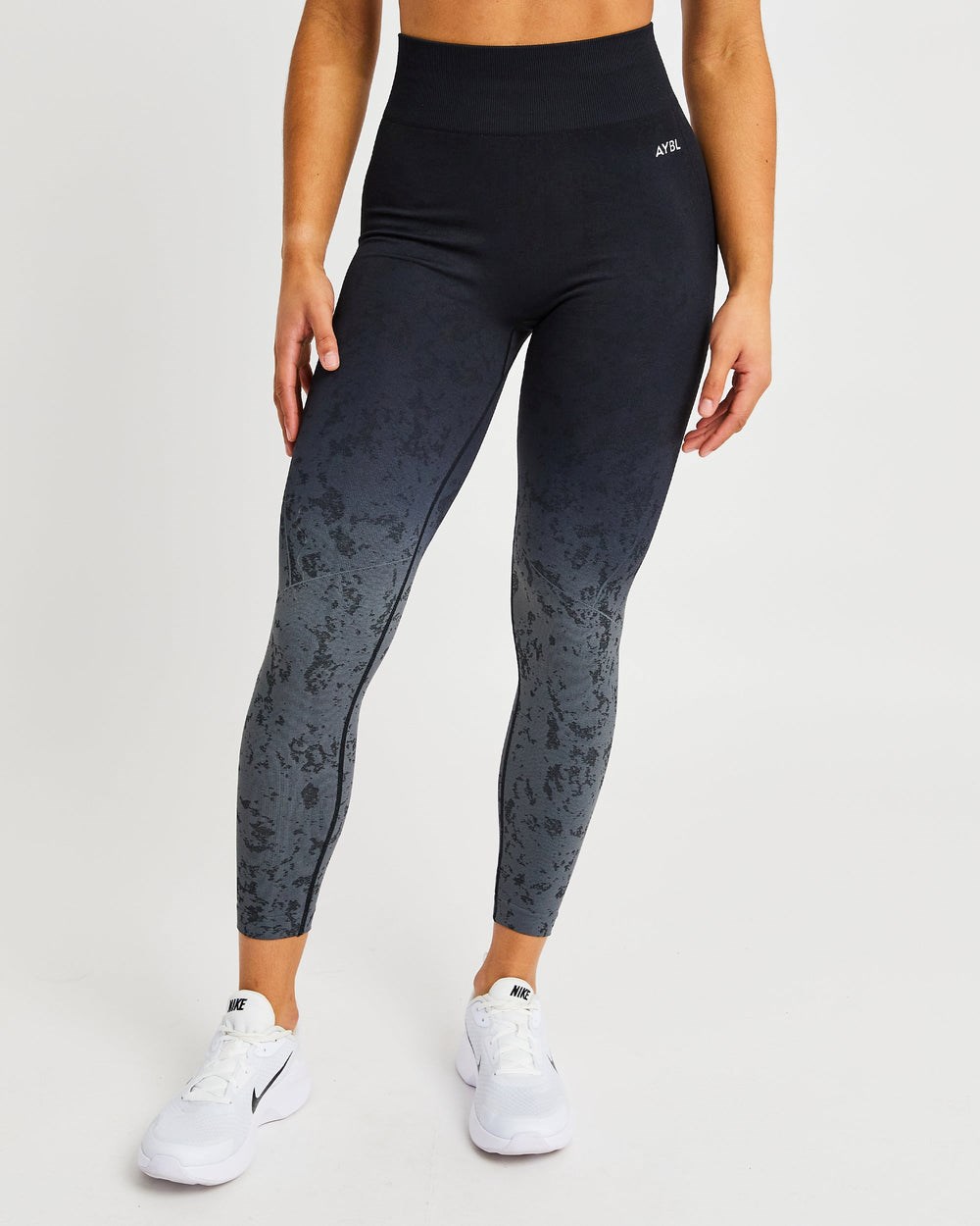 AYBL Flare Seamless Leggings Svarta | 0369-DFQRV