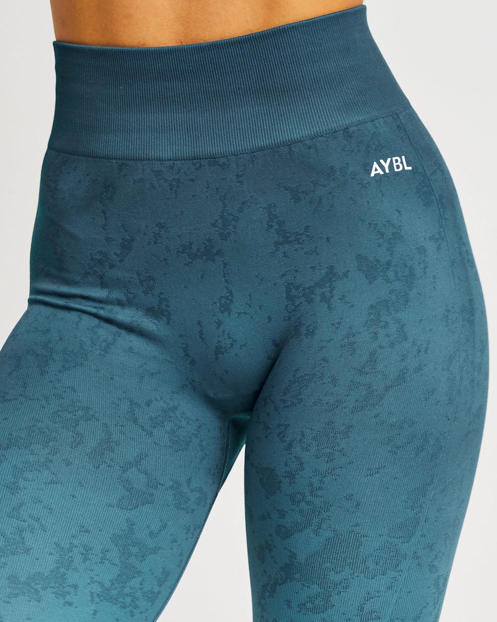 AYBL Flare Seamless Leggings Teal | 6325-HZMKQ