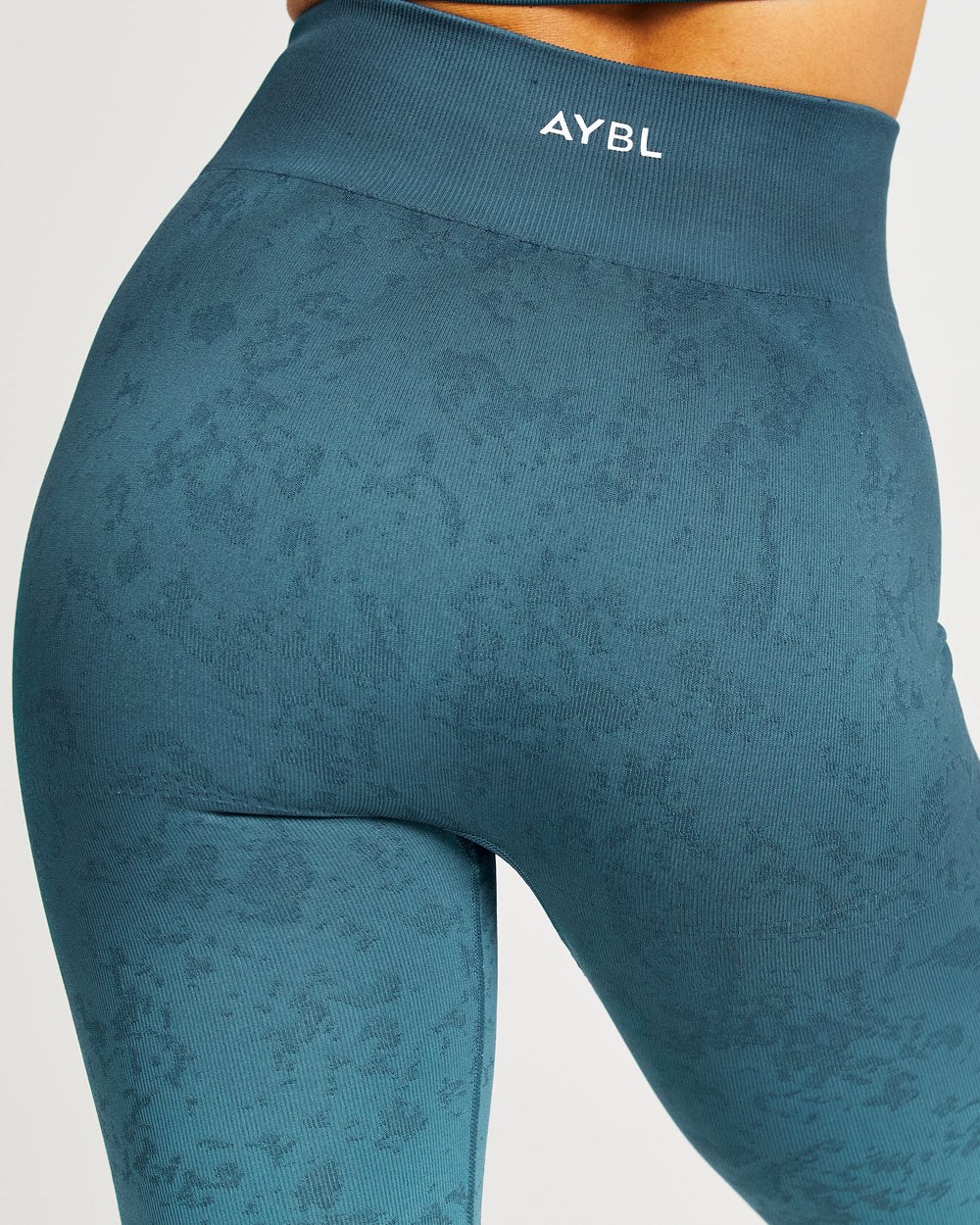 AYBL Flare Seamless Leggings Teal | 6325-HZMKQ