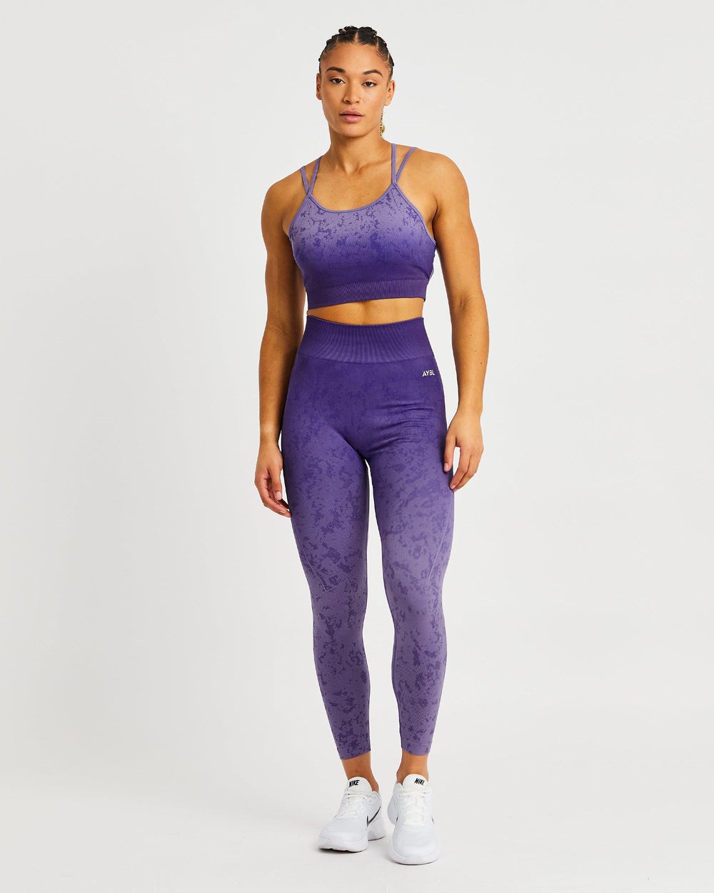 AYBL Flare Seamless Sports Bra Lila | 1294-DPWSJ