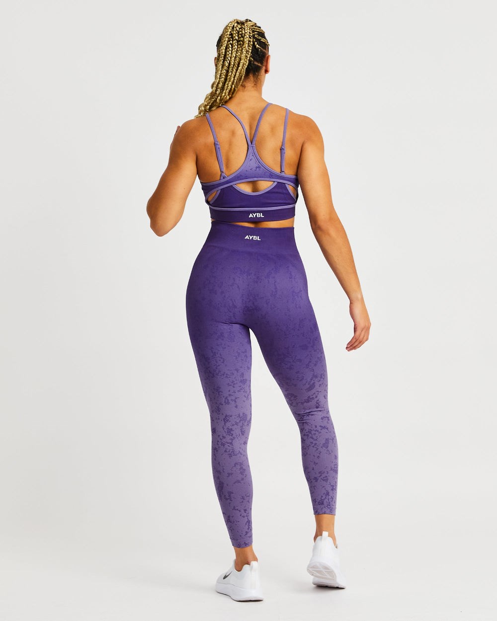 AYBL Flare Seamless Sports Bra Lila | 1294-DPWSJ