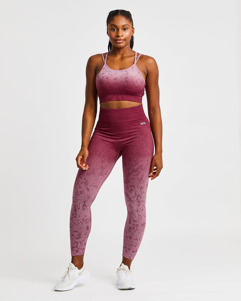 AYBL Flare Seamless Sports Bra Plum | 4526-AKUHN