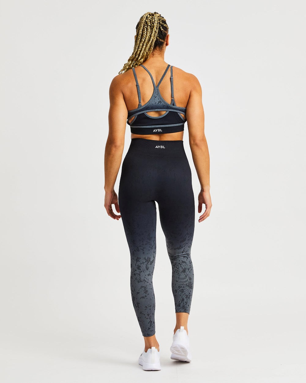 AYBL Flare Seamless Sports Bra Svarta | 5926-WTVNG