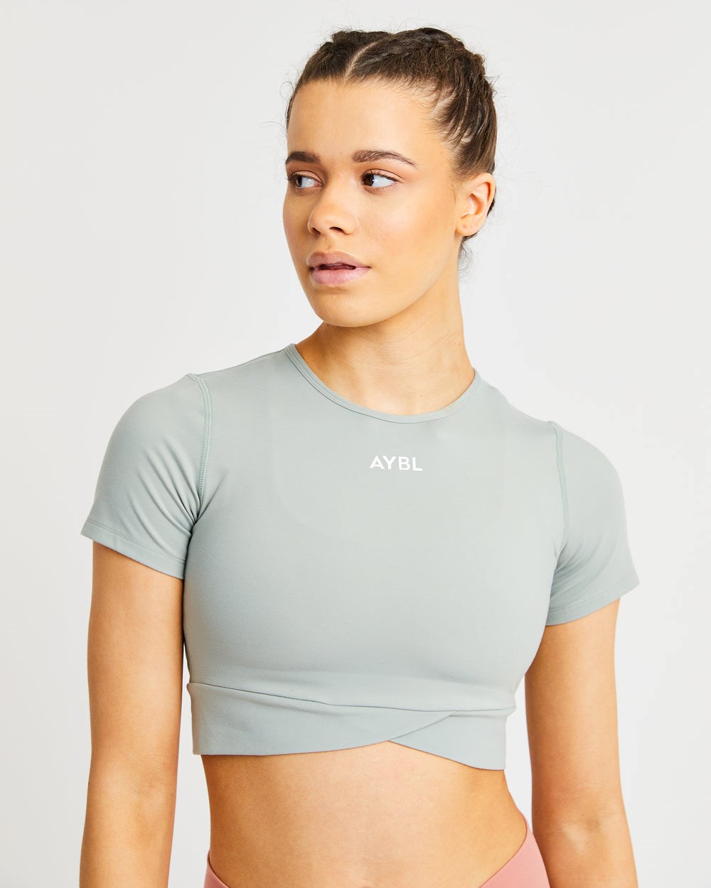 AYBL Flow Crop Top Gröna | 5486-UHSRW