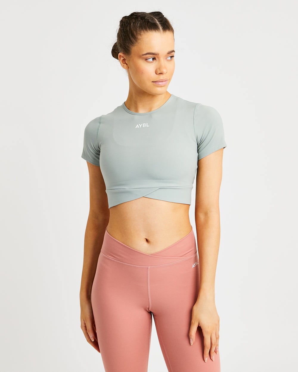 AYBL Flow Crop Top Gröna | 5486-UHSRW