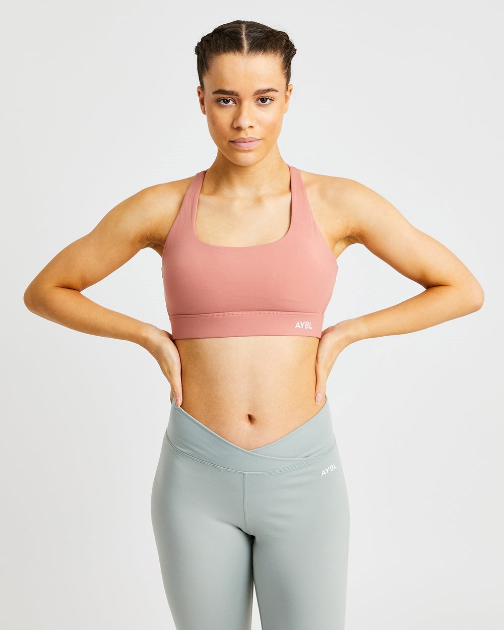 AYBL Flow Sports Bra Rosa | 8716-USWVR