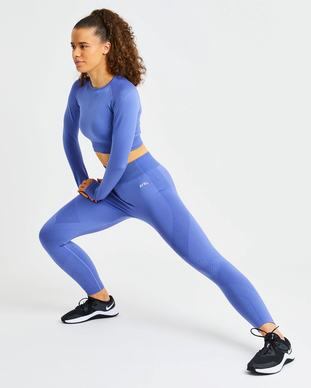 AYBL Ignite Seamless Leggings Blå | 0743-CHWPM