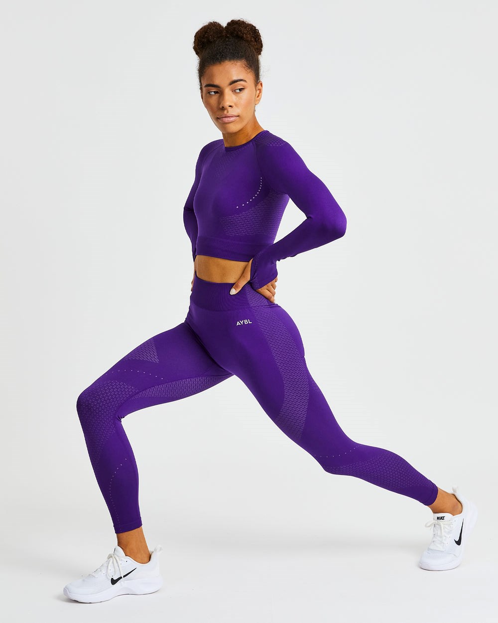 AYBL Ignite Seamless Leggings Lila | 7602-WEZHJ