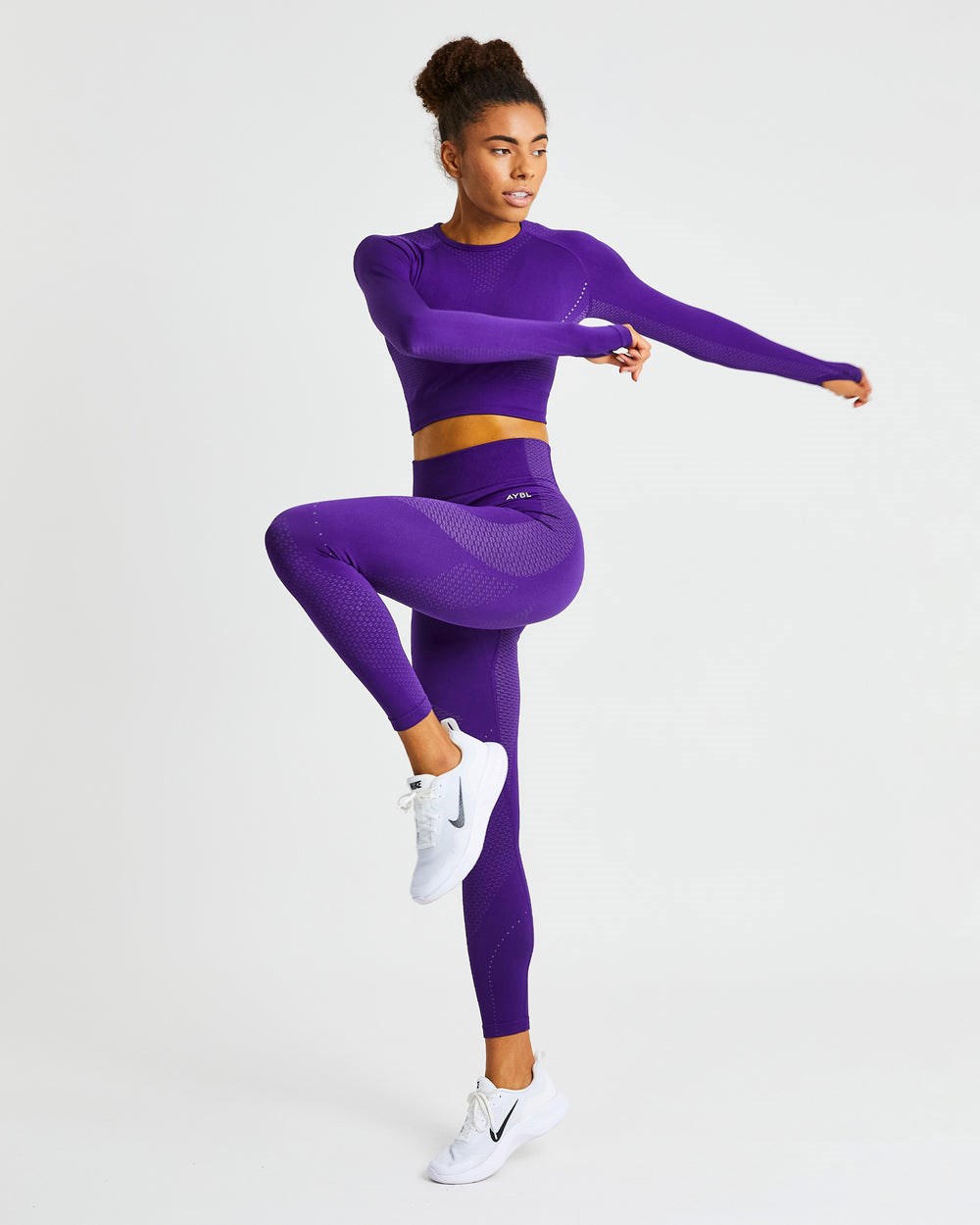 AYBL Ignite Seamless Leggings Lila | 7602-WEZHJ