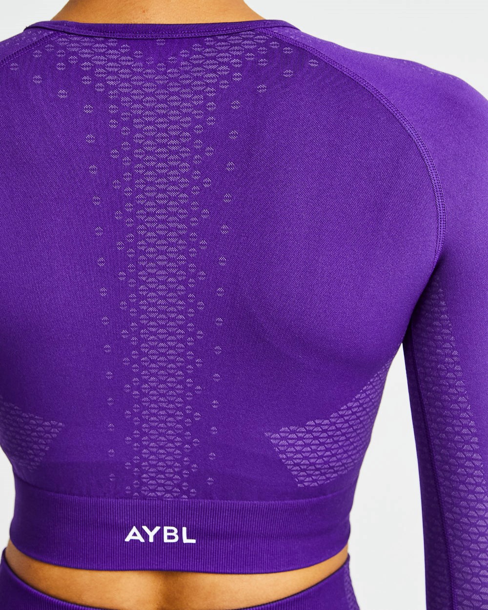 AYBL Pulse Ombré Seamless Long Sleeve Crop Top - Khaki