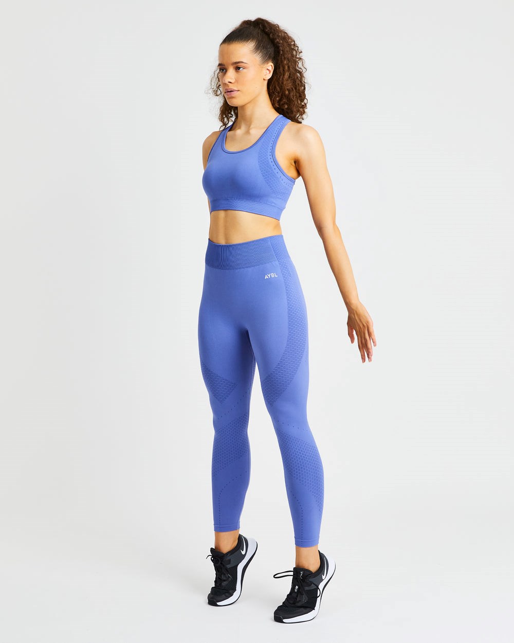 AYBL Ignite Seamless Sports Bra Blå | 7152-OSCZA