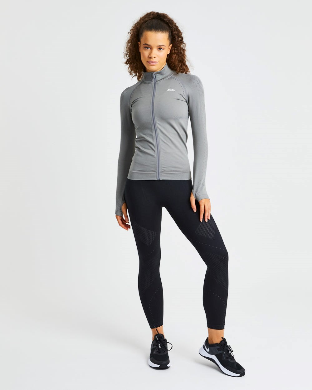 AYBL Ignite Seamless Zip Jacket Grå | 5183-CTYSI