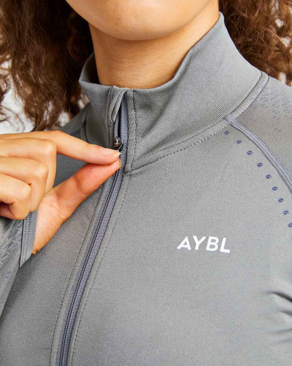 AYBL Ignite Seamless Zip Jacket Grå | 5183-CTYSI