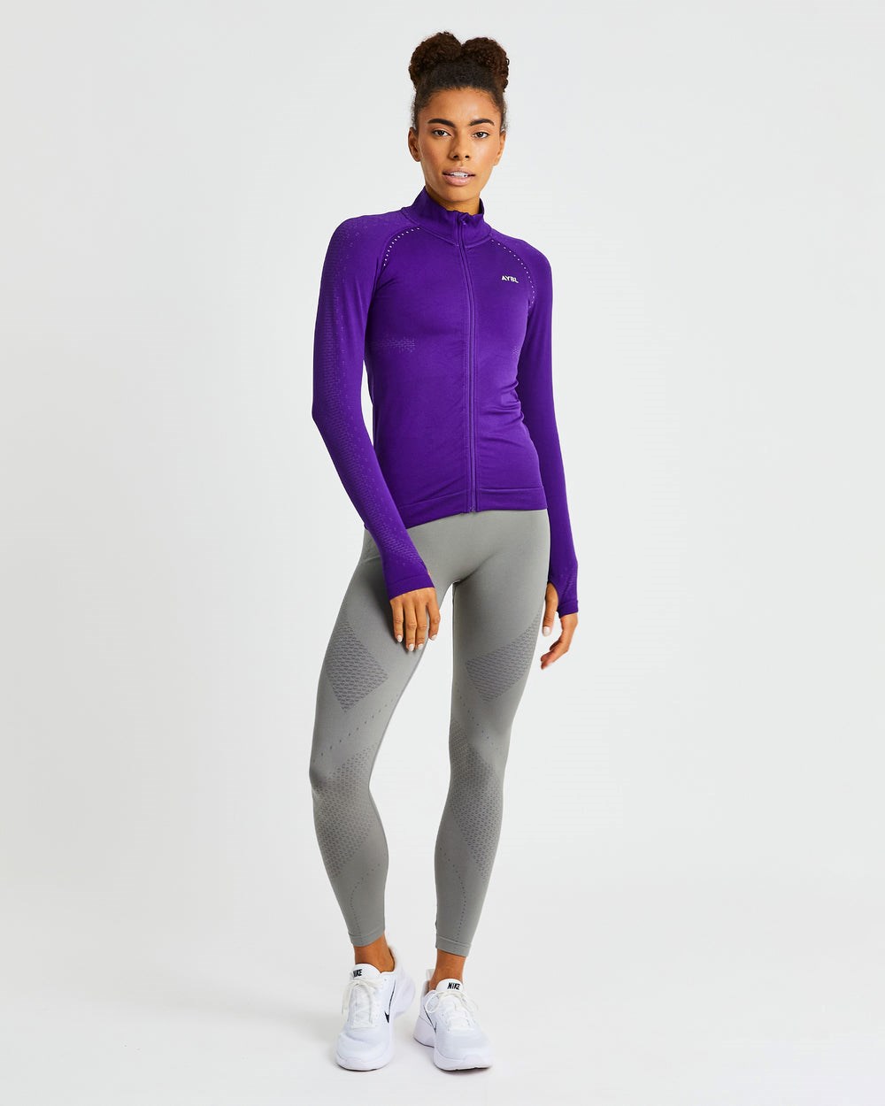 AYBL Ignite Seamless Zip Jacket Lila | 6127-PKZWC