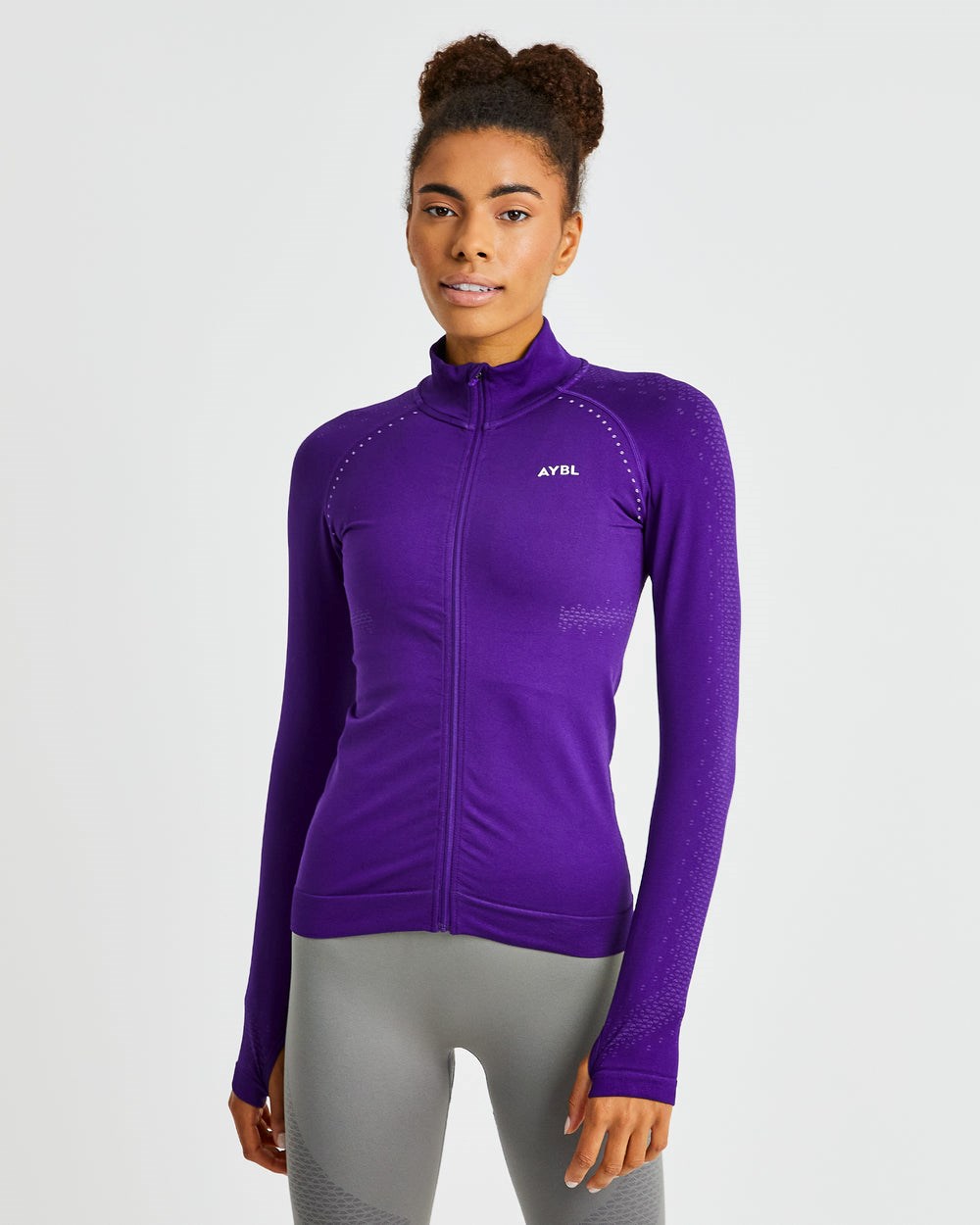 AYBL Ignite Seamless Zip Jacket Lila | 6127-PKZWC