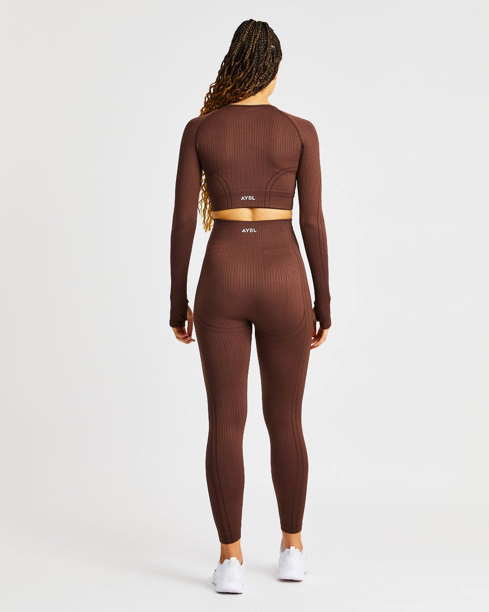 AYBL Luxe Seamless Long Sleeve Crop Top Bruna | 3648-JBTGL