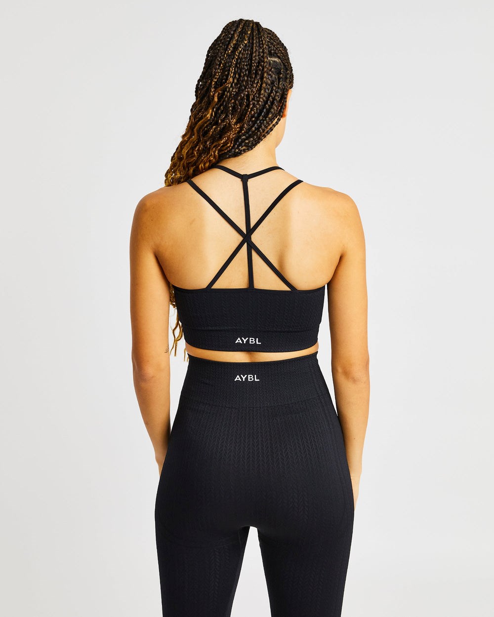 AYBL Luxe Seamless Sports Bra Svarta | 7218-ZSYTC