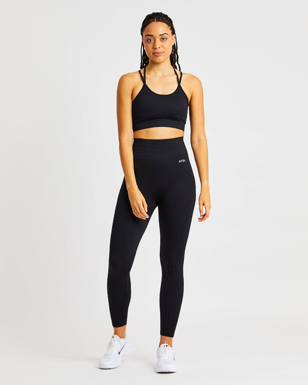 AYBL Luxe Seamless Sports Bra Svarta | 7218-ZSYTC