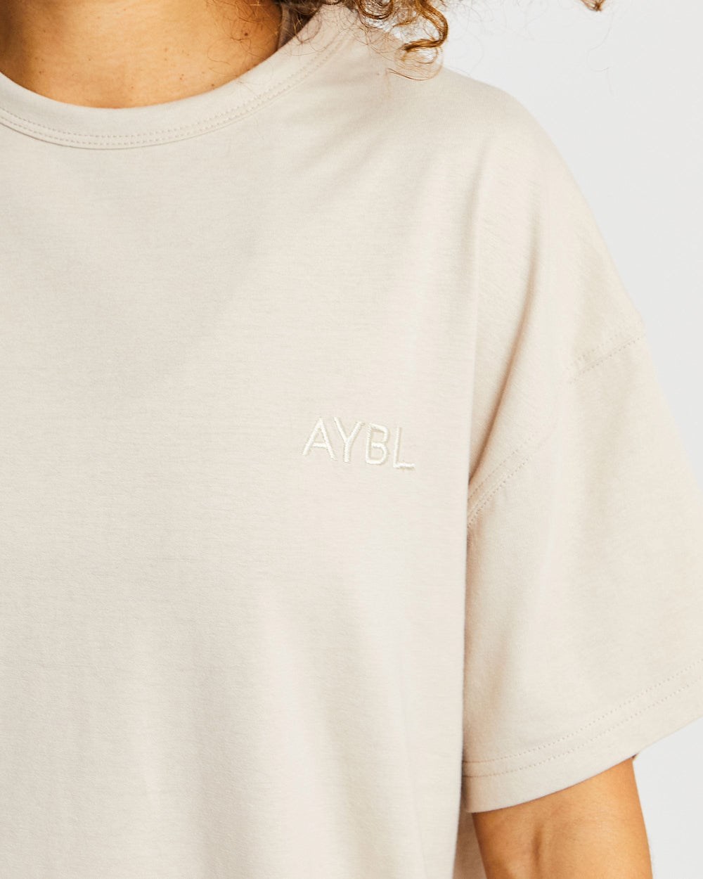 AYBL Luxe T Shirt Sand | 4062-UCBTD