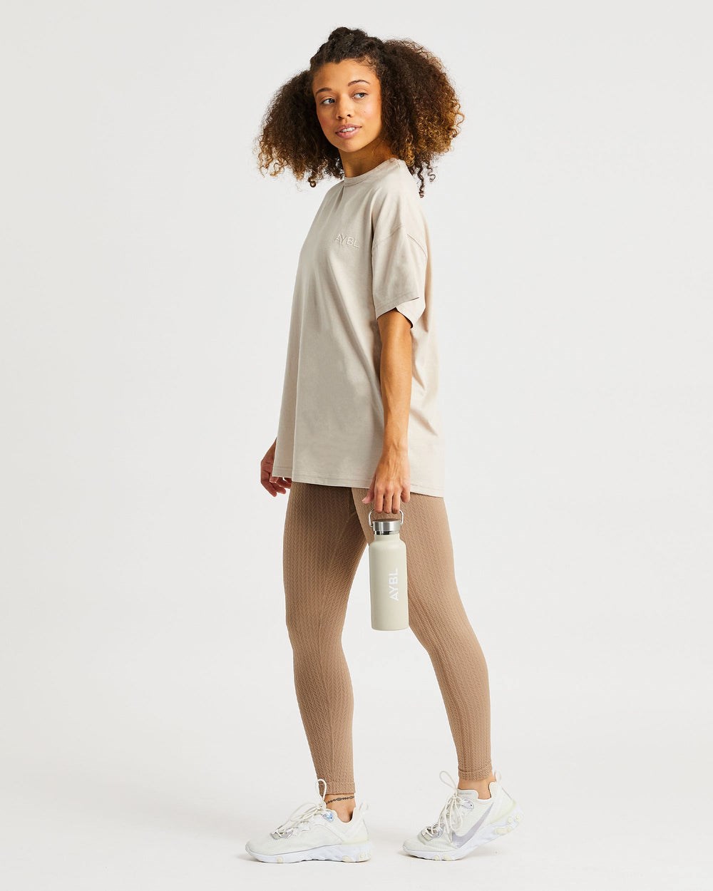 AYBL Luxe T Shirt Sand | 4062-UCBTD